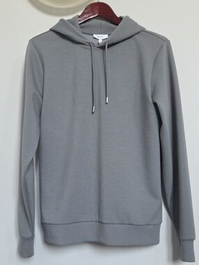 Reiss Men's Light Gray Hoodie Sweatshirt Size Small